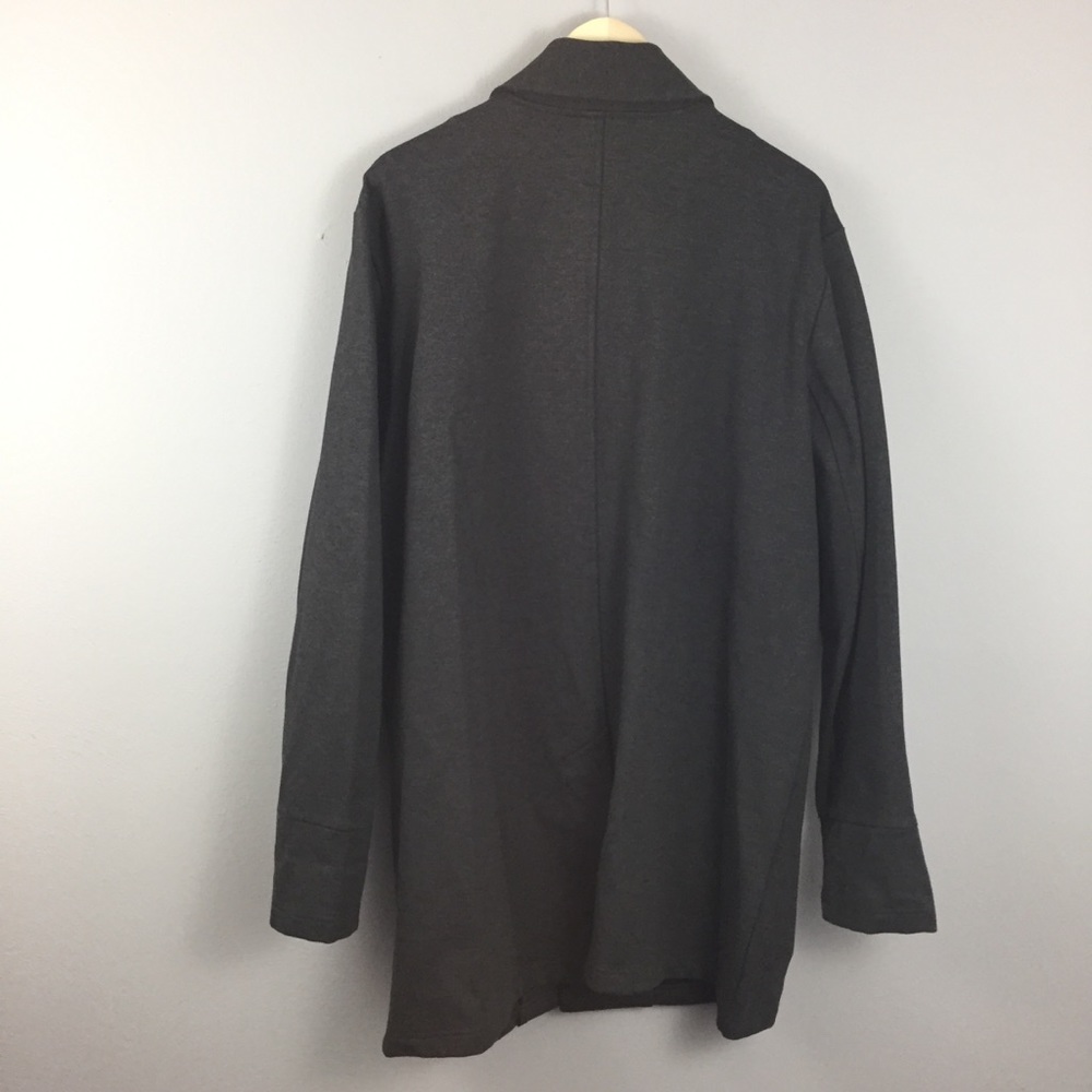 MEN'S Betabrand Charcoal Gray Fixer Coat - Picture 5 of 8